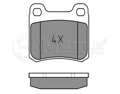 0252068713 MEYLE Комплект тормозных колодок, дисковый тормоз