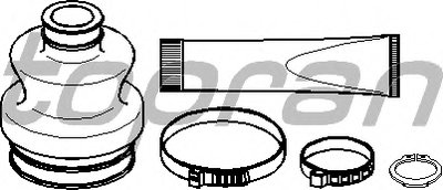 401236 TOPRAN Комплект пылника, приводной вал