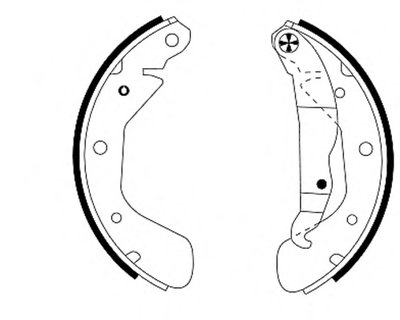 8DB355001291 HELLA PAGID Комплект тормозных колодок