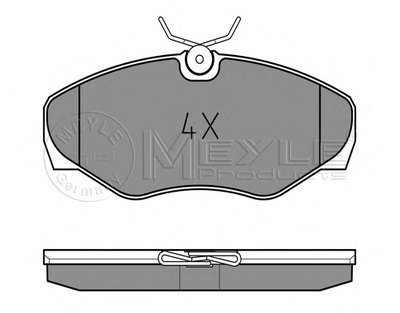 0252309918PD MEYLE Комплект тормозных колодок, дисковый тормоз