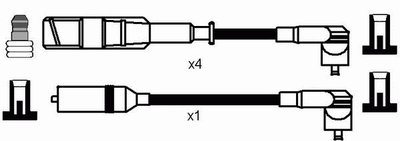 Комплект проводов зажигания NGK купить