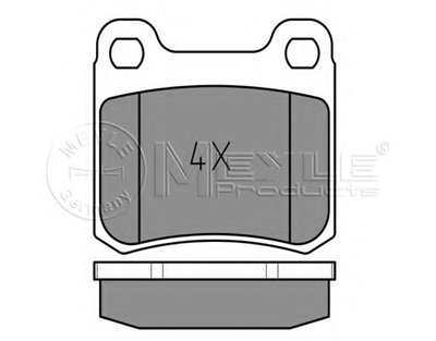 0252068715 MEYLE Комплект тормозных колодок, дисковый тормоз