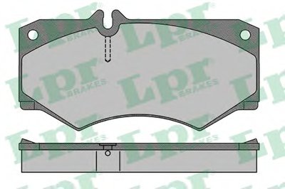 05P408 LPR Комплект тормозных колодок, дисковый тормоз