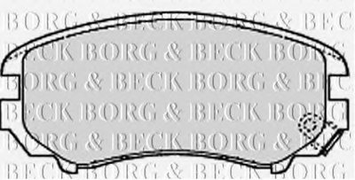 BBP1884 BORG & BECK Комплект тормозных колодок, дисковый тормоз