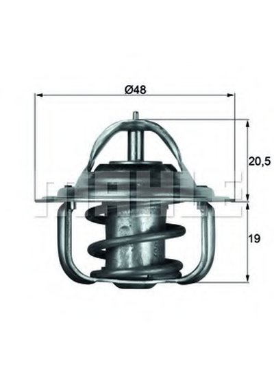 TX588D MAHLE ORIGINAL Термостат, охлаждающая жидкость