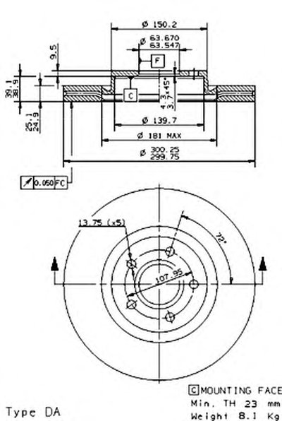 Тормозной диск COATED DISC LINE BREMBO купить