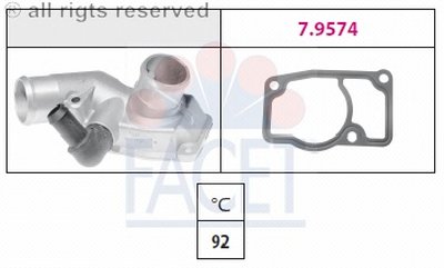 78347 FACET Термостат, охлаждающая жидкость