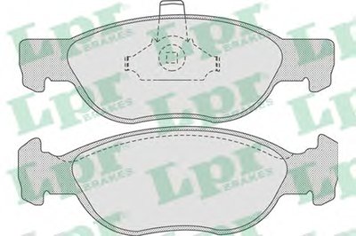 05P740 LPR Комплект тормозных колодок, дисковый тормоз