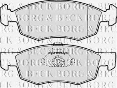 BBP1886 BORG & BECK Комплект тормозных колодок, дисковый тормоз