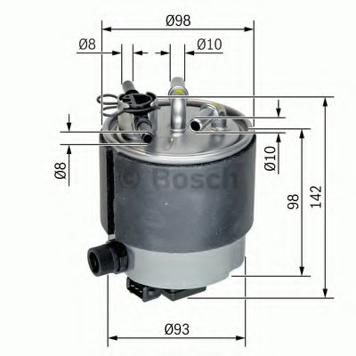 F026402126 BOSCH Топливный фильтр