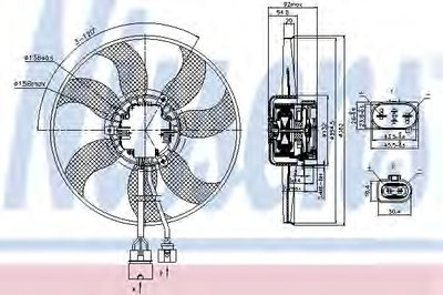 Вентилятор, охлаждение двигателя NISSENS купить