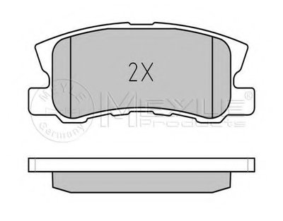 0252358216PD MEYLE Комплект тормозных колодок, дисковый тормоз