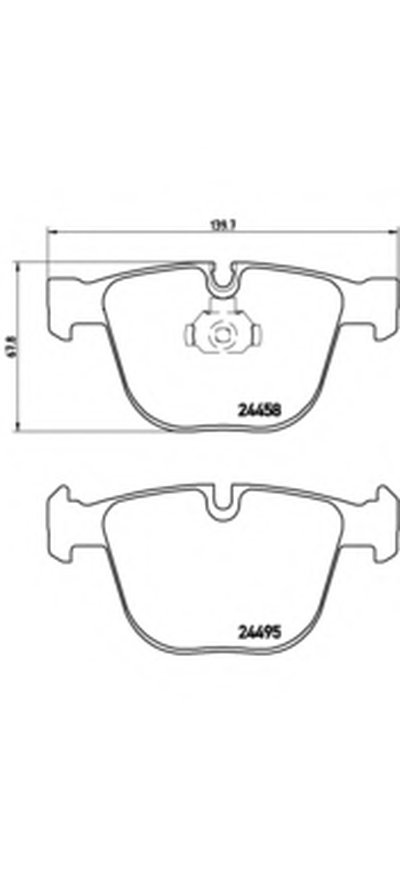 P06050 BREMBO Комплект тормозных колодок, дисковый тормоз