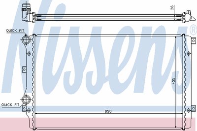 Радиатор, охлаждение двигателя NISSENS купить