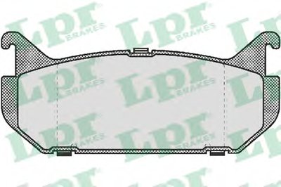 05P512 LPR Комплект тормозных колодок, дисковый тормоз