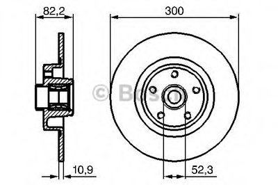 0986479280 BOSCH Тормозной диск