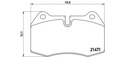 P06018 BREMBO Комплект тормозных колодок, дисковый тормоз