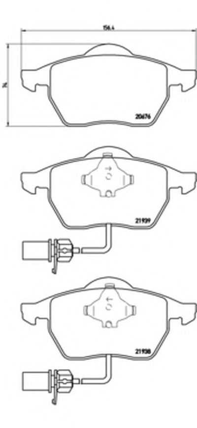 P85037 BREMBO Комплект тормозных колодок, дисковый тормоз