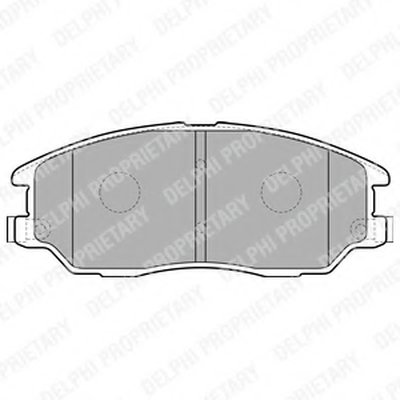 LP1857 DELPHI Комплект тормозных колодок, дисковый тормоз