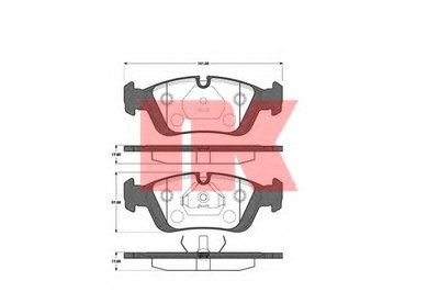 Комплект тормозных колодок, дисковый тормоз NK купить