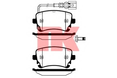 224764 NK Комплект тормозных колодок, дисковый тормоз