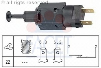 Выключатель фонаря сигнала торможения FACET купить