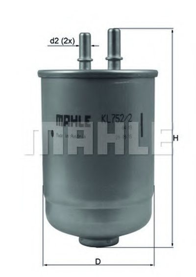 KL7522D MAHLE ORIGINAL Топливный фильтр