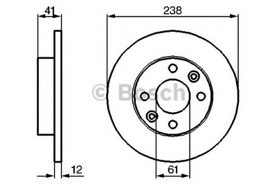 0986479165 BOSCH Тормозной диск