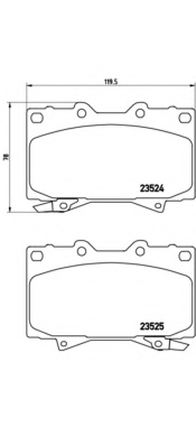 Комплект тормозных колодок, дисковый тормоз BREMBO купить