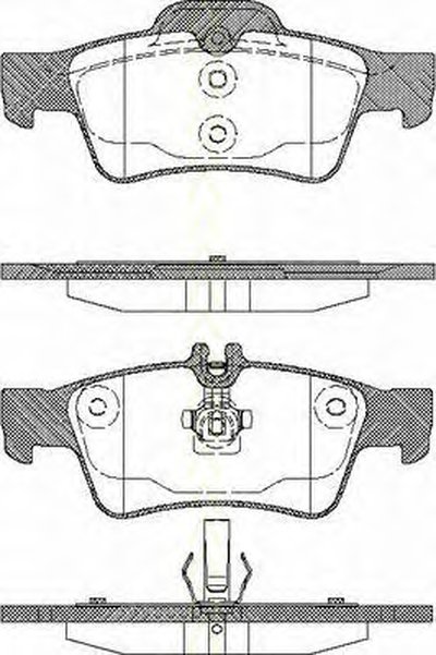 811023036 TRISCAN Комплект тормозных колодок, дисковый тормоз