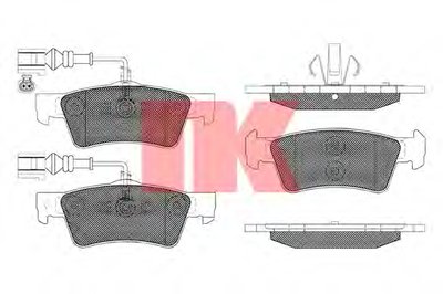224767 NK Комплект тормозных колодок, дисковый тормоз