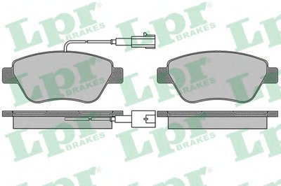 05P1656 LPR Комплект тормозных колодок, дисковый тормоз