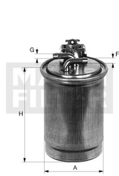 WK7002 MANN-FILTER Топливный фильтр