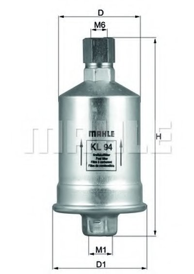 KL94 MAHLE ORIGINAL Топливный фильтр