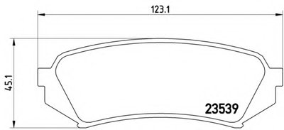 P83049 BREMBO Комплект тормозных колодок, дисковый тормоз