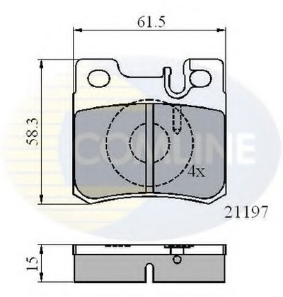 CBP0226 COMLINE Комплект тормозных колодок, дисковый тормоз