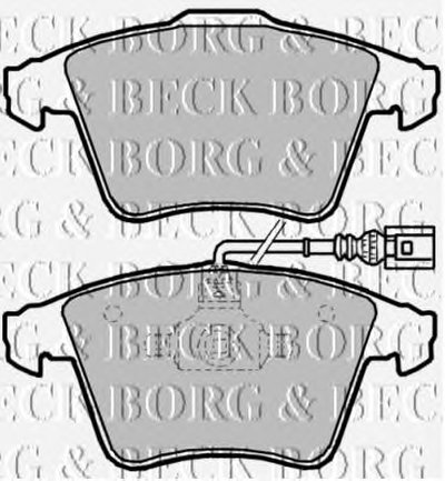 BBP2144 BORG & BECK Комплект тормозных колодок, дисковый тормоз