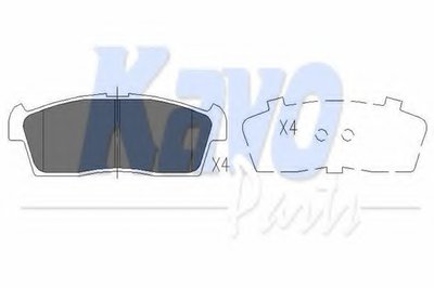 KBP8521 KAVO PARTS Комплект тормозных колодок, дисковый тормоз