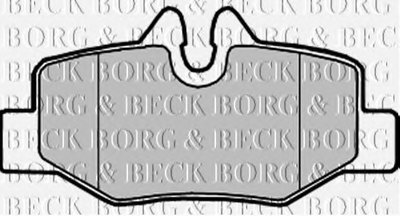 BBP1958 BORG & BECK Комплект тормозных колодок, дисковый тормоз