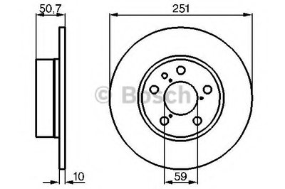 0986478341 BOSCH Тормозной диск