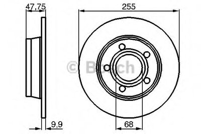 0986478480 BOSCH Тормозной диск