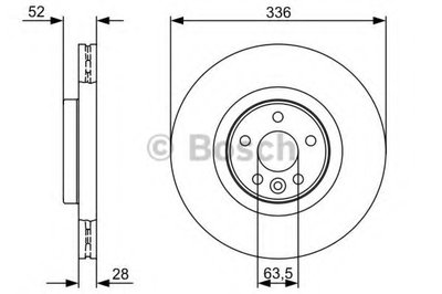 0986479395 BOSCH Тормозной диск