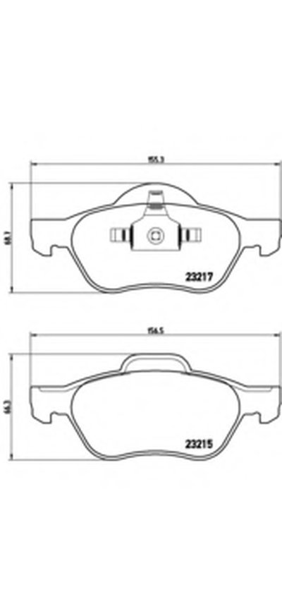 P68029 BREMBO Комплект тормозных колодок, дисковый тормоз