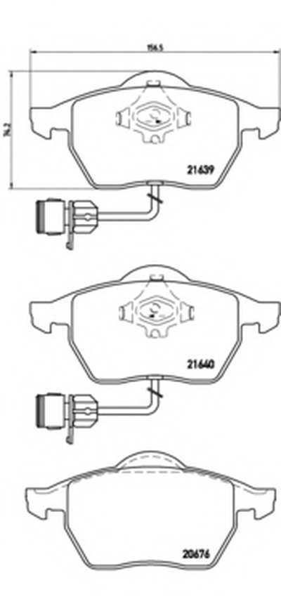 P85040 BREMBO Комплект тормозных колодок, дисковый тормоз