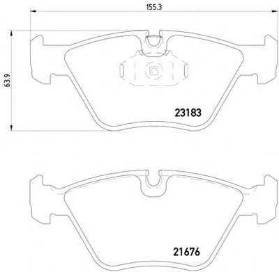 8DB355009001 HELLA PAGID Комплект тормозных колодок, дисковый тормоз