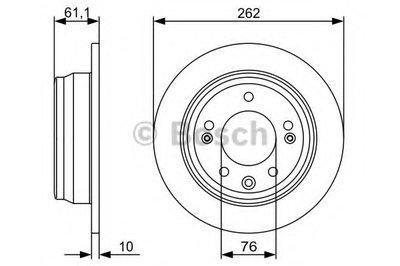 0986479508 BOSCH Тормозной диск