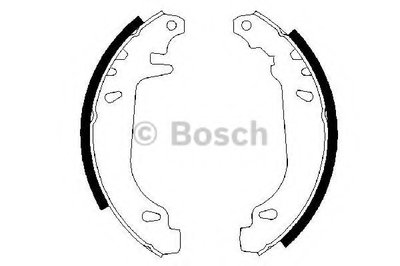 0986487272 BOSCH Комплект тормозных колодок