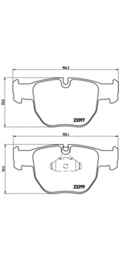 P44012 BREMBO Комплект тормозных колодок, дисковый тормоз