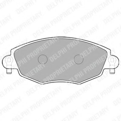 LP1533 DELPHI Комплект тормозных колодок, дисковый тормоз