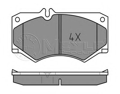 0252078418 MEYLE Комплект тормозных колодок, дисковый тормоз